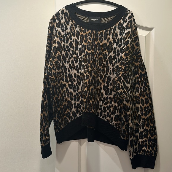 The Kooples cheetah sweater oversized size small - Picture 4 of 9